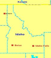 Idaho Navi mieten mit Karte USA