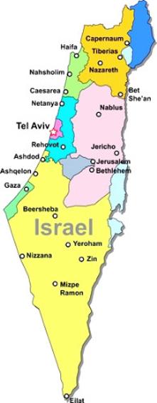 Israel Navi mieten, aktuelle Karten. Satellitentelefone. 