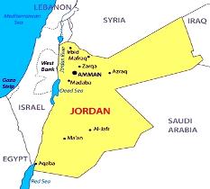 Jordanien Navi mieten Karte