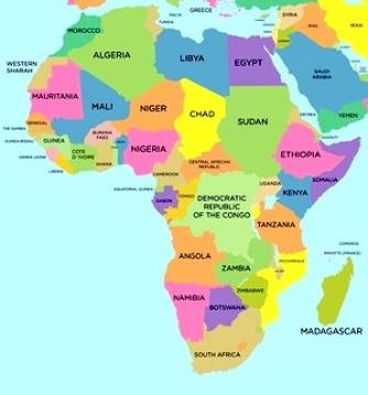 Karte_Laender_Afrika_Navi_mieten