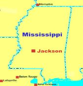 Mississippi MS Navi mieten, mit Karte USA leihen  