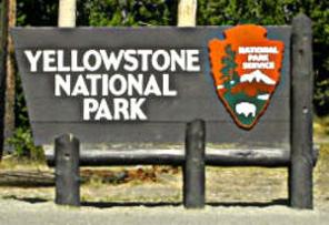 Navi_mieten_Yellowstone_Nationalpark_Schild