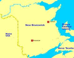 New Brunswick Kanada Navi mieten mit Karte leihen
