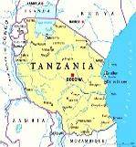 Tansania Navi mieten Karte