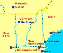 Vermont VT Navi mieten mit Karte leihen USA