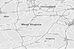 West Virginia WV Navi mieten, mit Karte USA leihen 