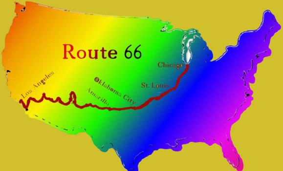 Route 66 bei Navi mieten USA