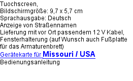 Missouri / USA Navi mieten, Satellitentelefon leihen. 