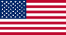 Flagge USA. Kartenabdeckung Navi mieten USA & Kanada.